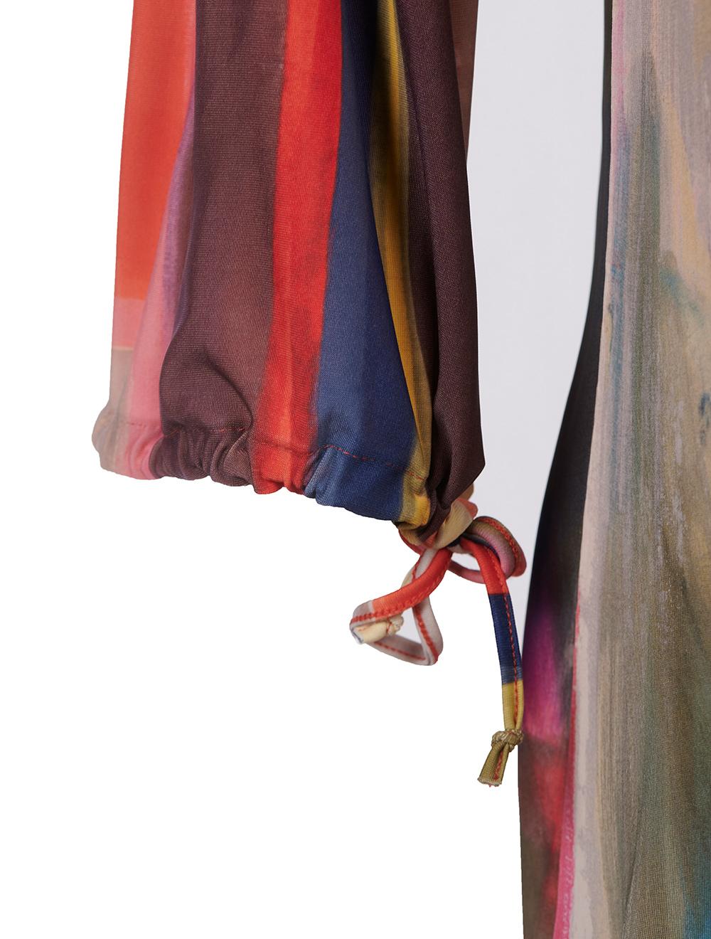 Save The Queen T-shirt In Jersey Di Viscosa Con Stampa Astratta