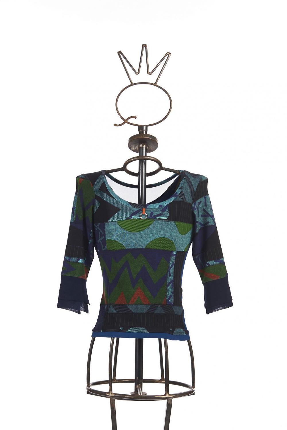 Save The Queen T-shirt In Jersey Stampato E Ricamato