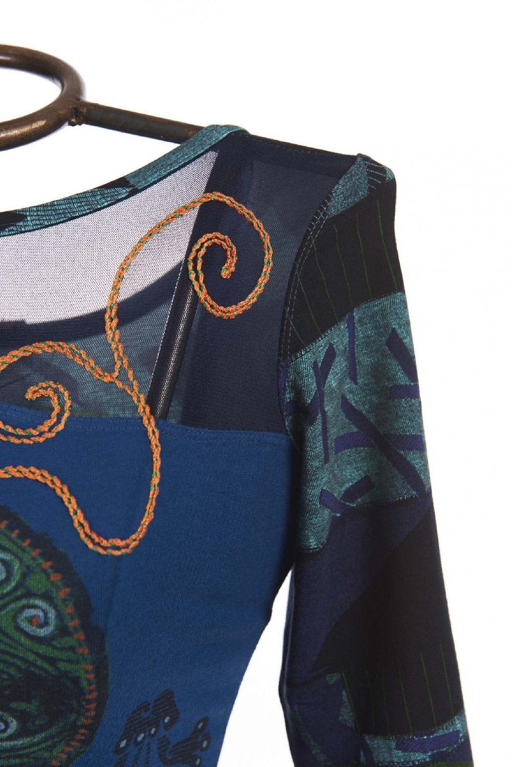 Save The Queen T-shirt In Jersey Stampato E Ricamato