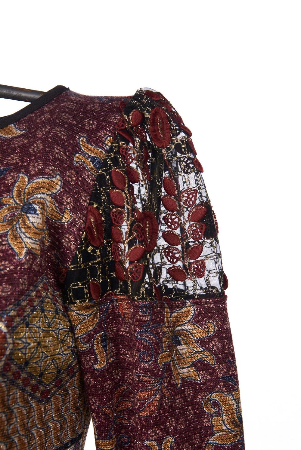 Save The Queen T-shirt Lurex A Fantasia Con Dettagli In Pizzo E Tartan