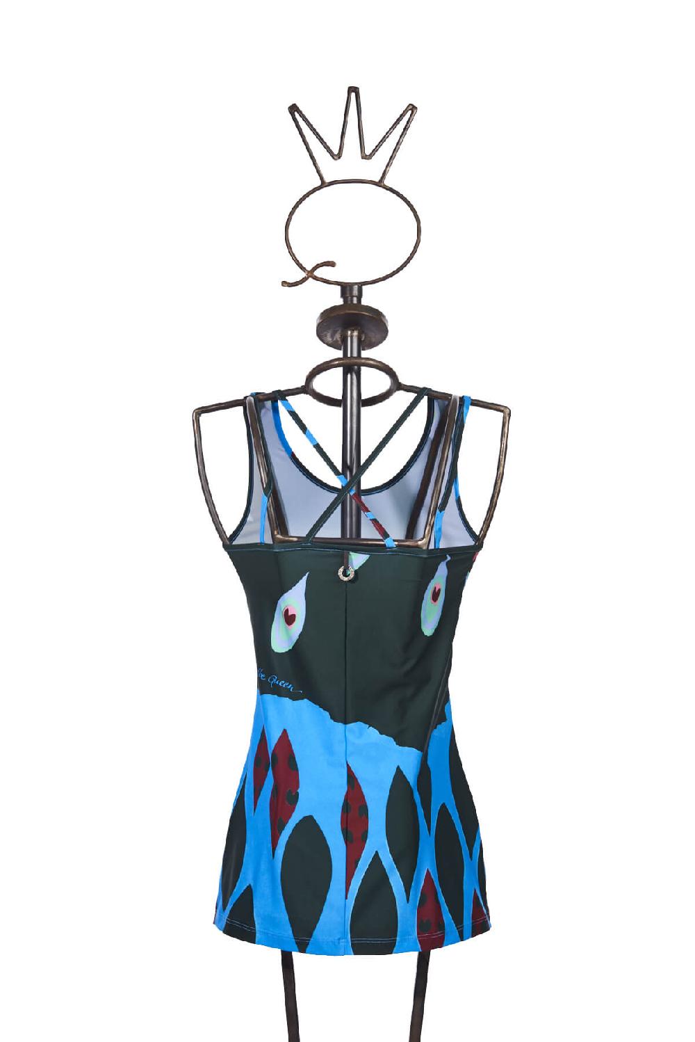 Save The Queen Top Con Stampa Dedicata Al Pavone “Afropavo”