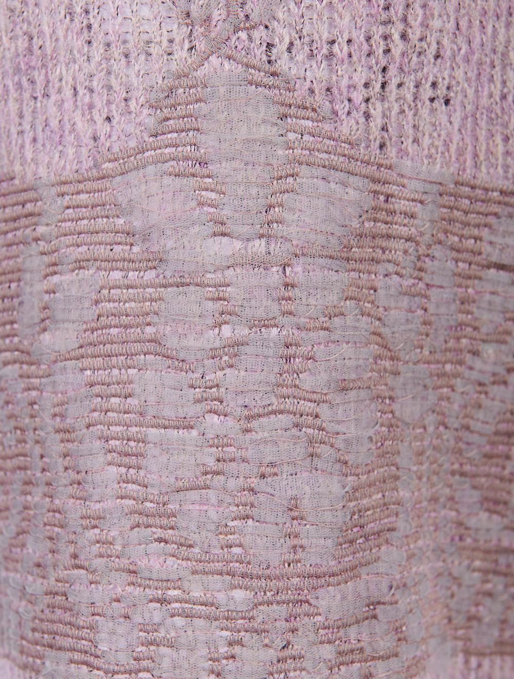 Save The Queen Tunica Color Glicine In Lana Mohair Con Ricamo