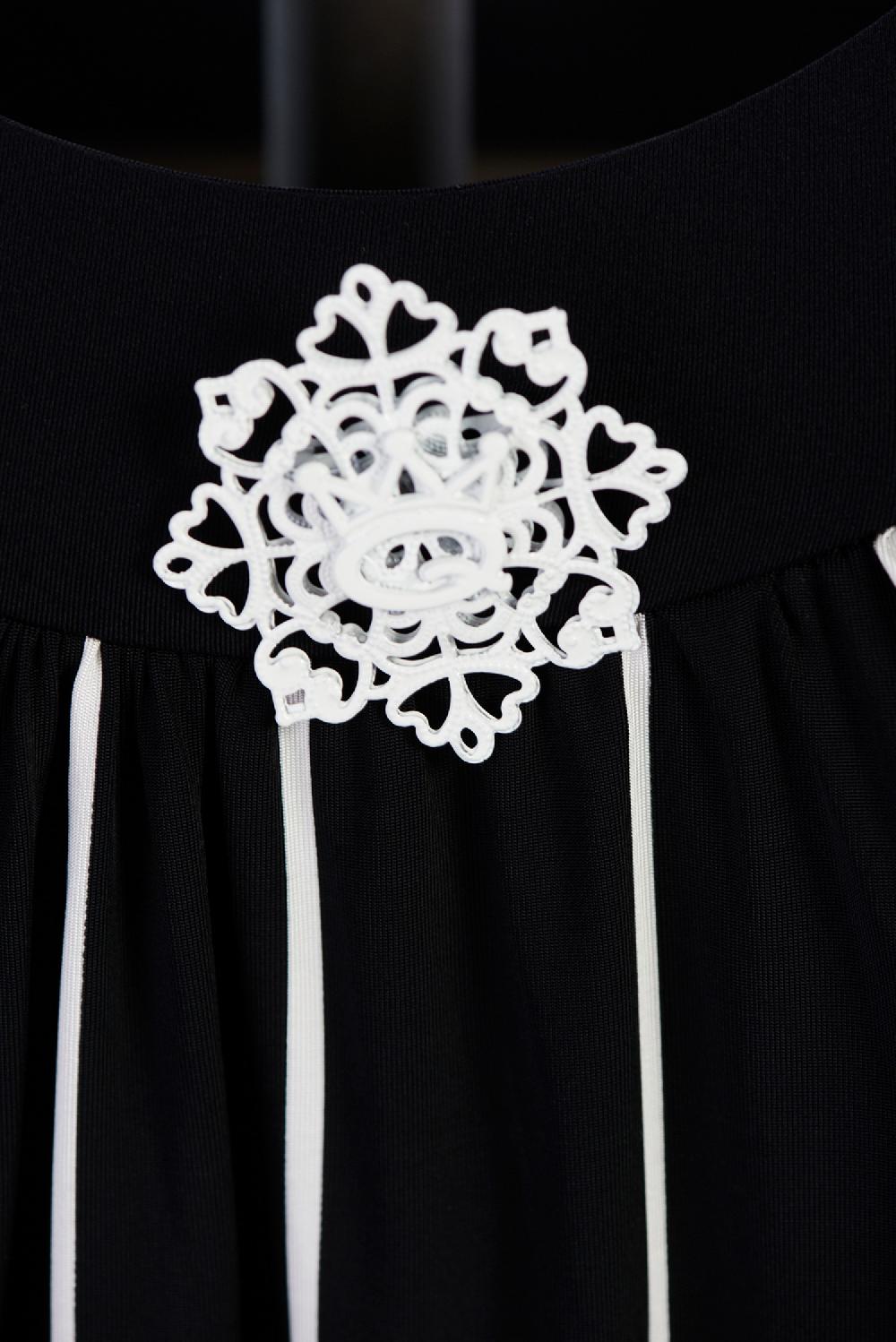 Save The Queen Tunica In Jersey Di Viscosa Con Stampa Astratta