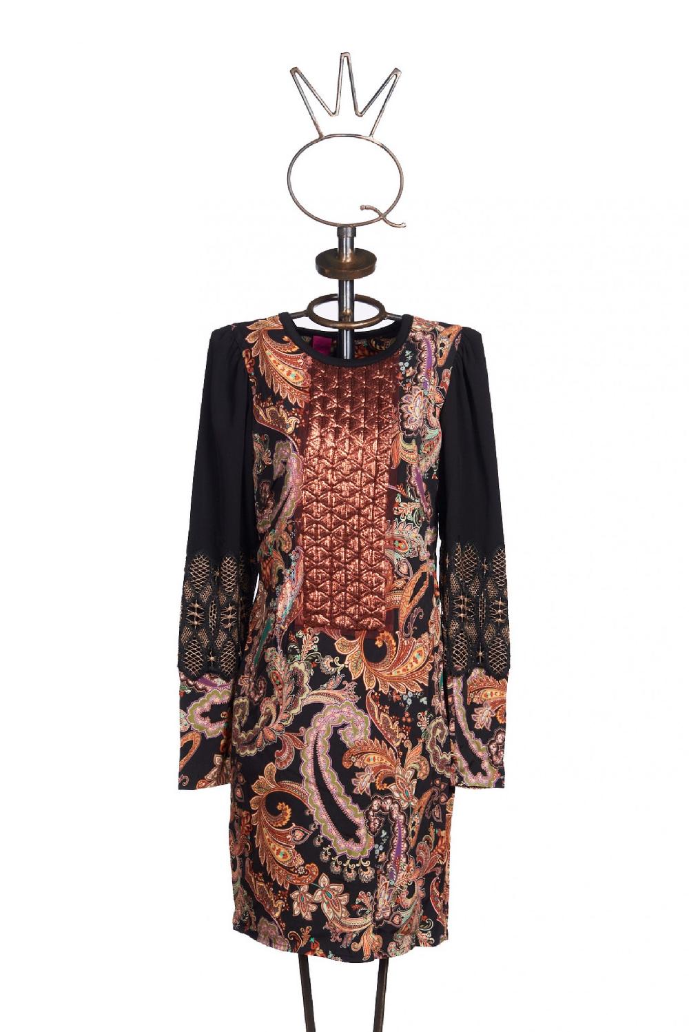 Save The Queen Vestito al ginocchio con stampa e ricami