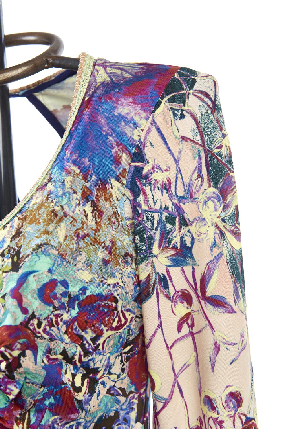 Save The Queen Vestito Al Ginocchio In Jersey Di Viscosa Stampato