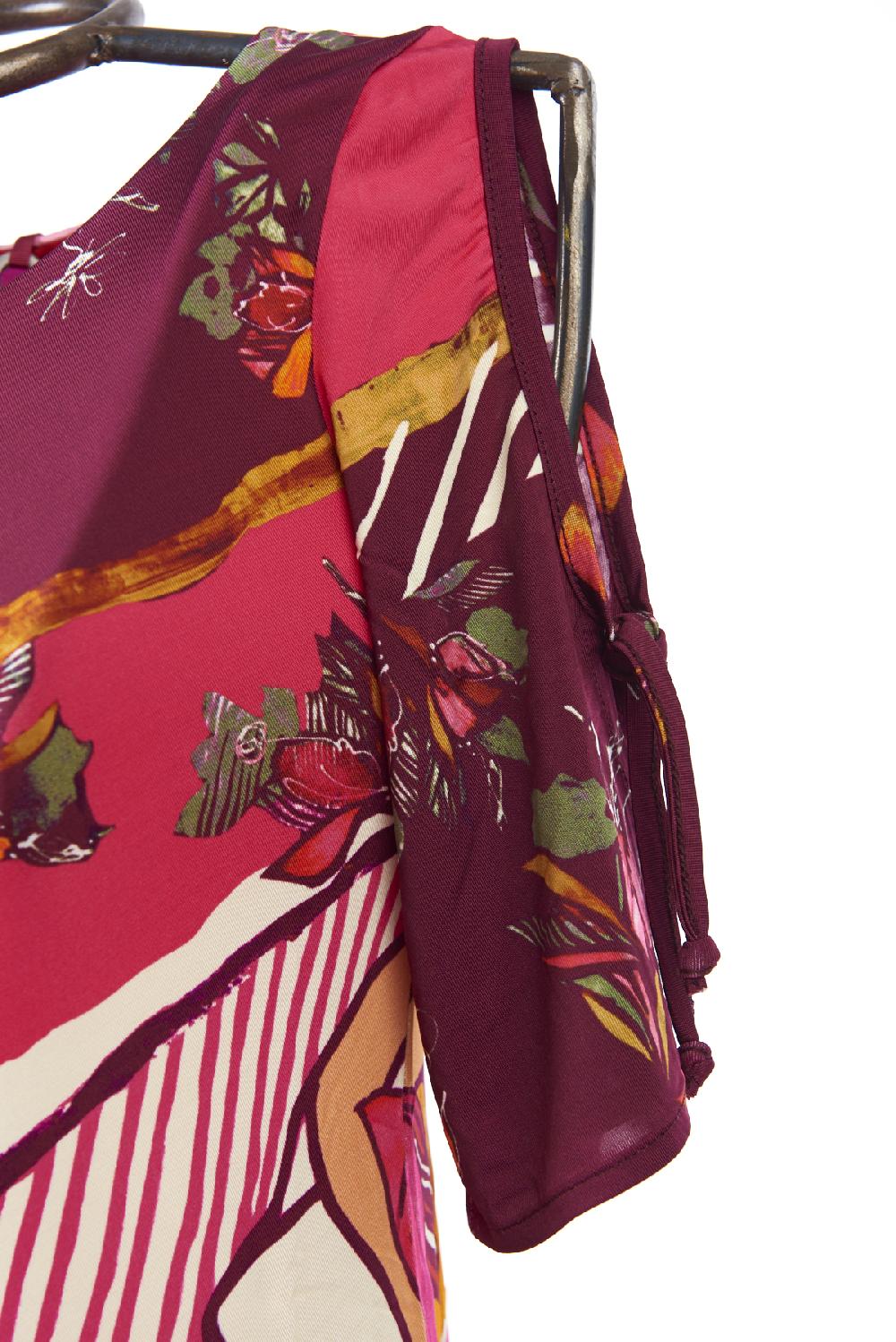 Save The Queen Vestito Al Ginocchio In Jersey Stampato