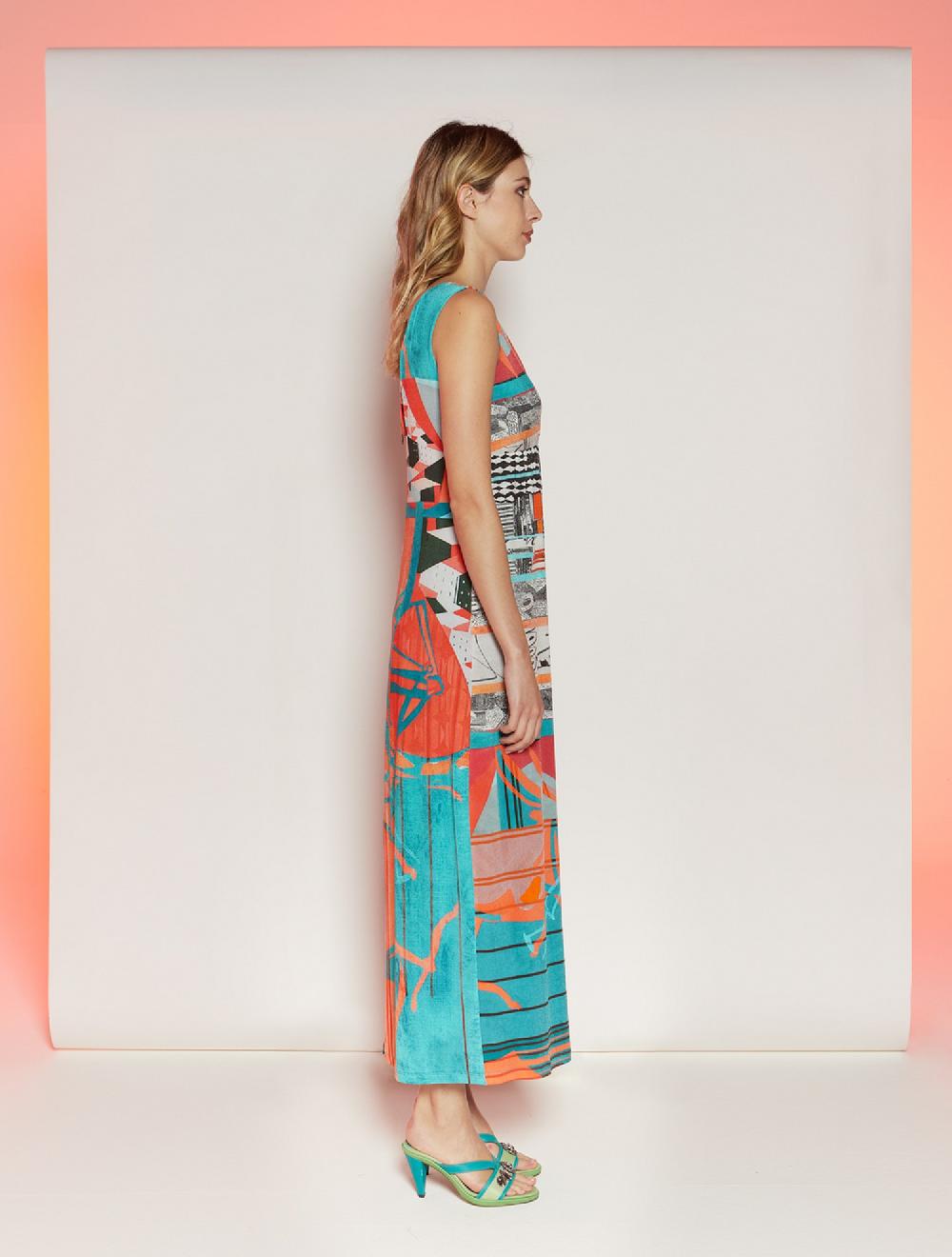 Save The Queen Vestito Con Stampa Dedicata Al Cerchio Dell’uomo Vitruviano Di Leonardo Da Vinci