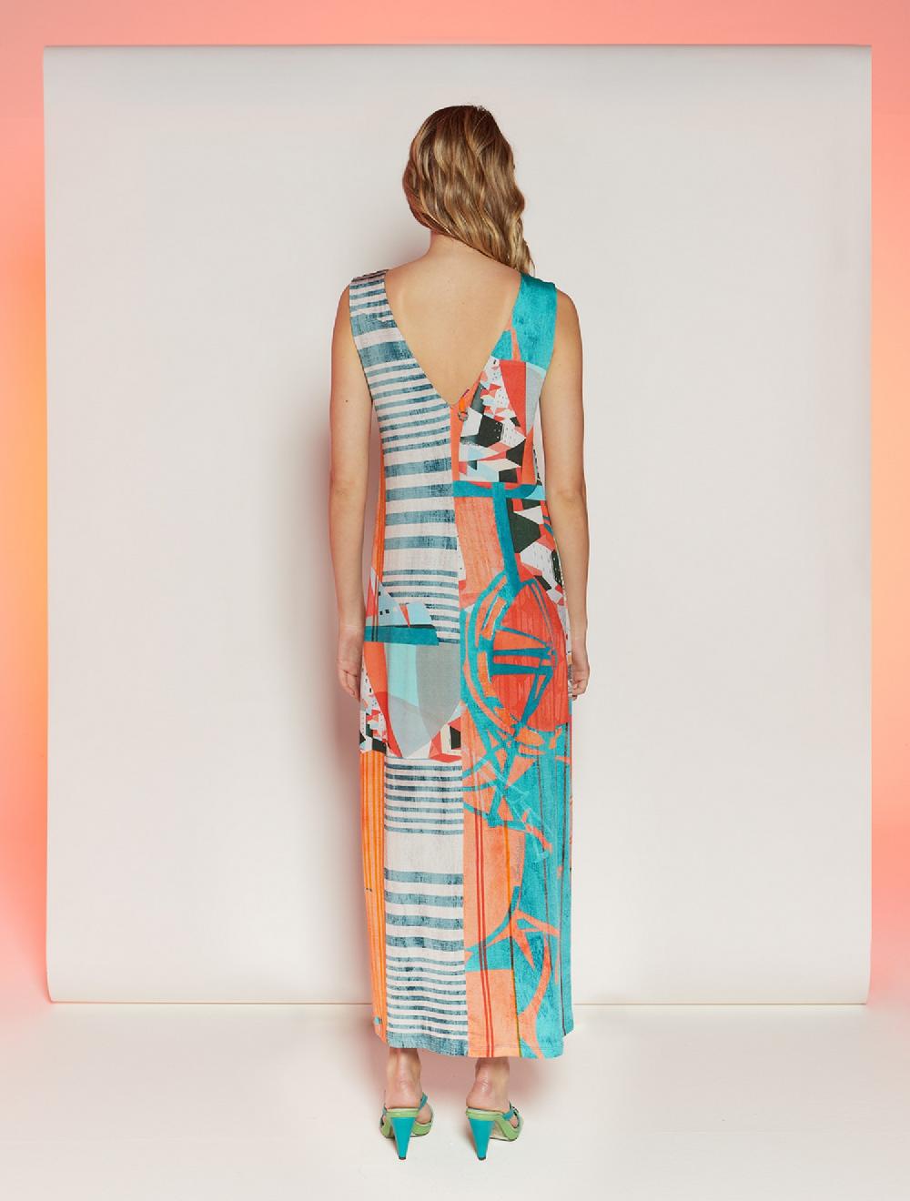 Save The Queen Vestito Con Stampa Dedicata Al Cerchio Dell’uomo Vitruviano Di Leonardo Da Vinci