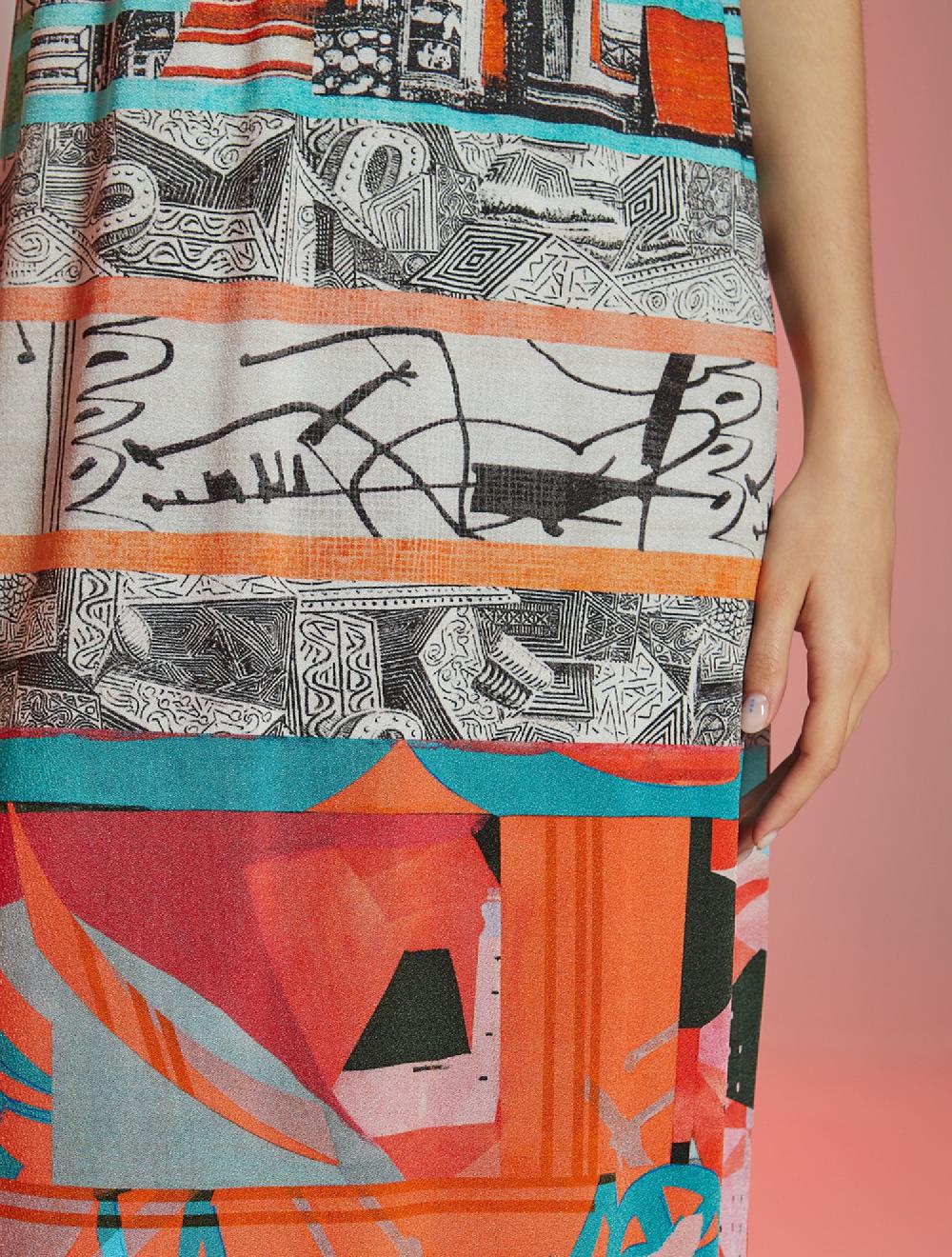 Save The Queen Vestito Con Stampa Dedicata Al Cerchio Dell’uomo Vitruviano Di Leonardo Da Vinci