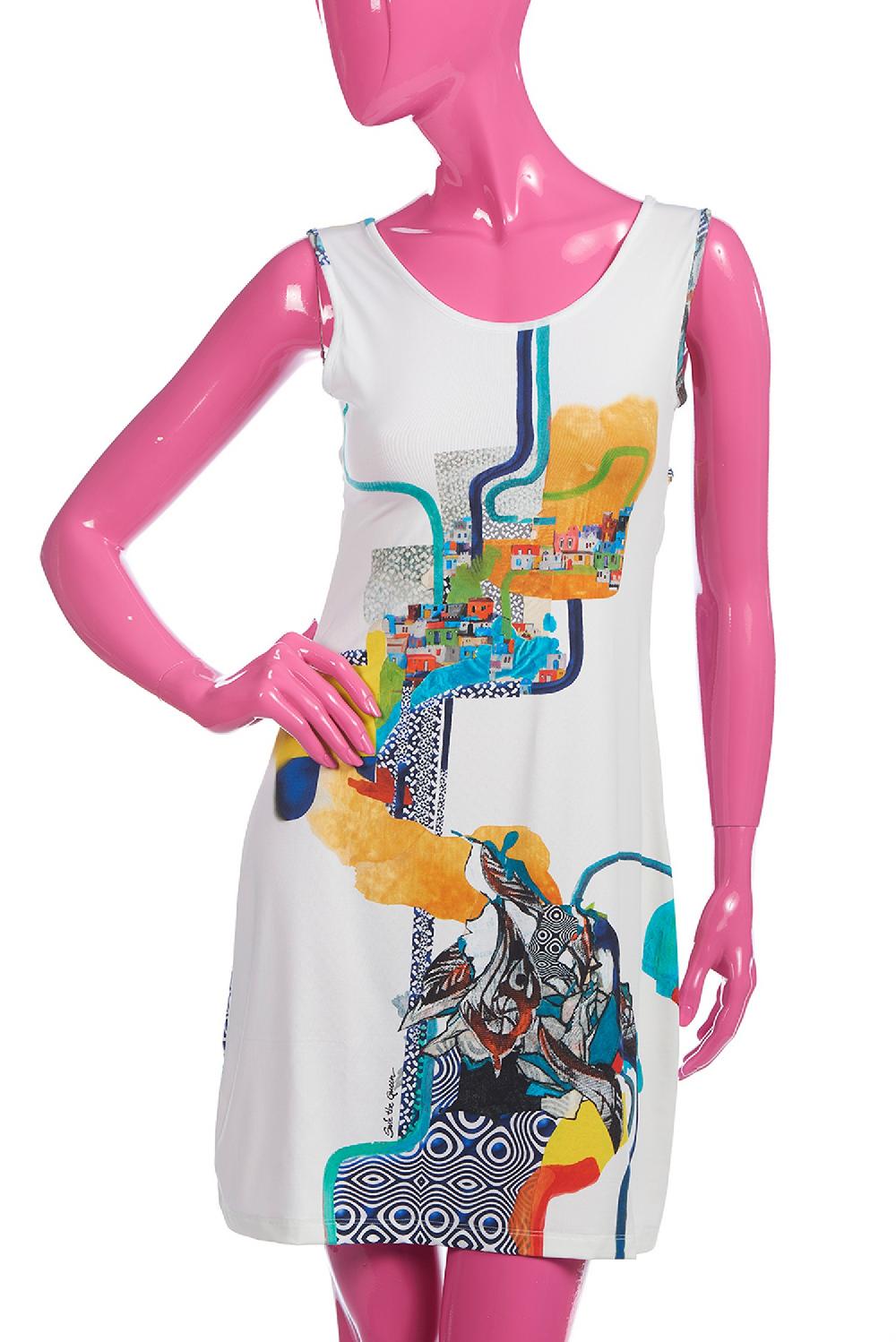 Save The Queen Vestito copricostume con stampa dedicata all’arte contemporanea africana