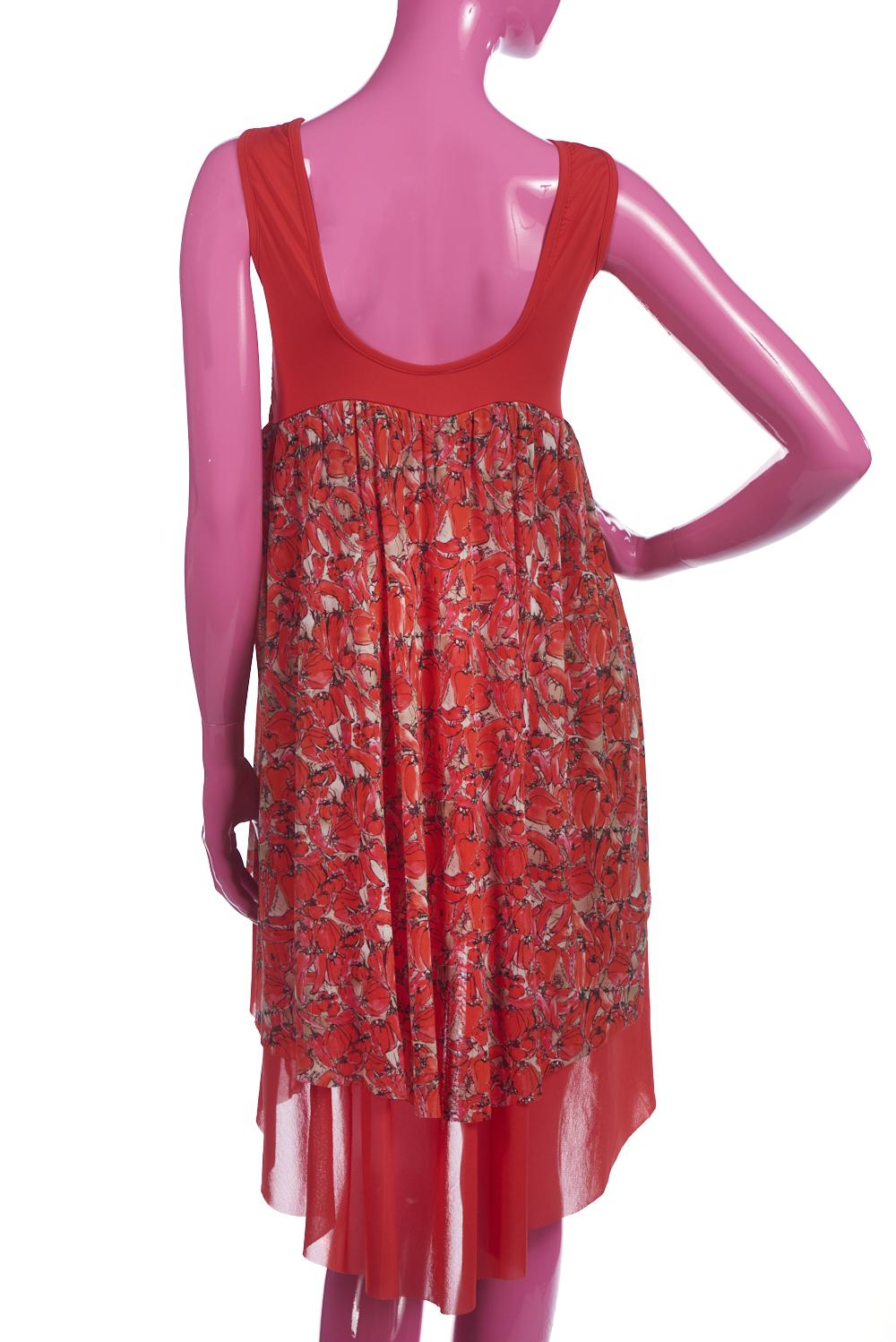 Save The Queen Vestito Copricostume Con Stampa Peperoni