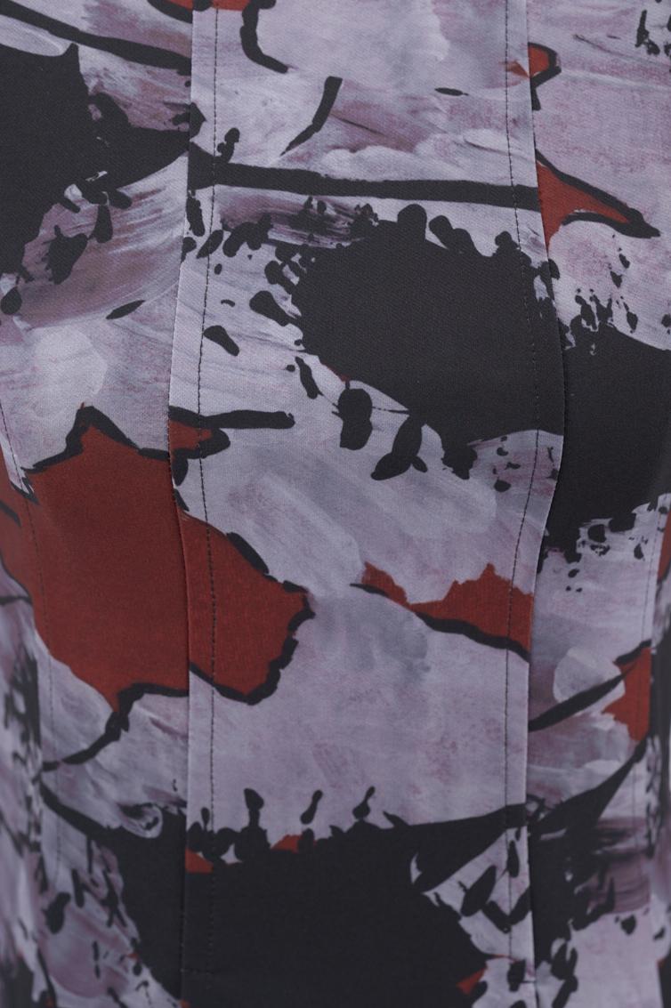 Save The Queen Vestito Corto In Crepe Elasticizzato E Stampato