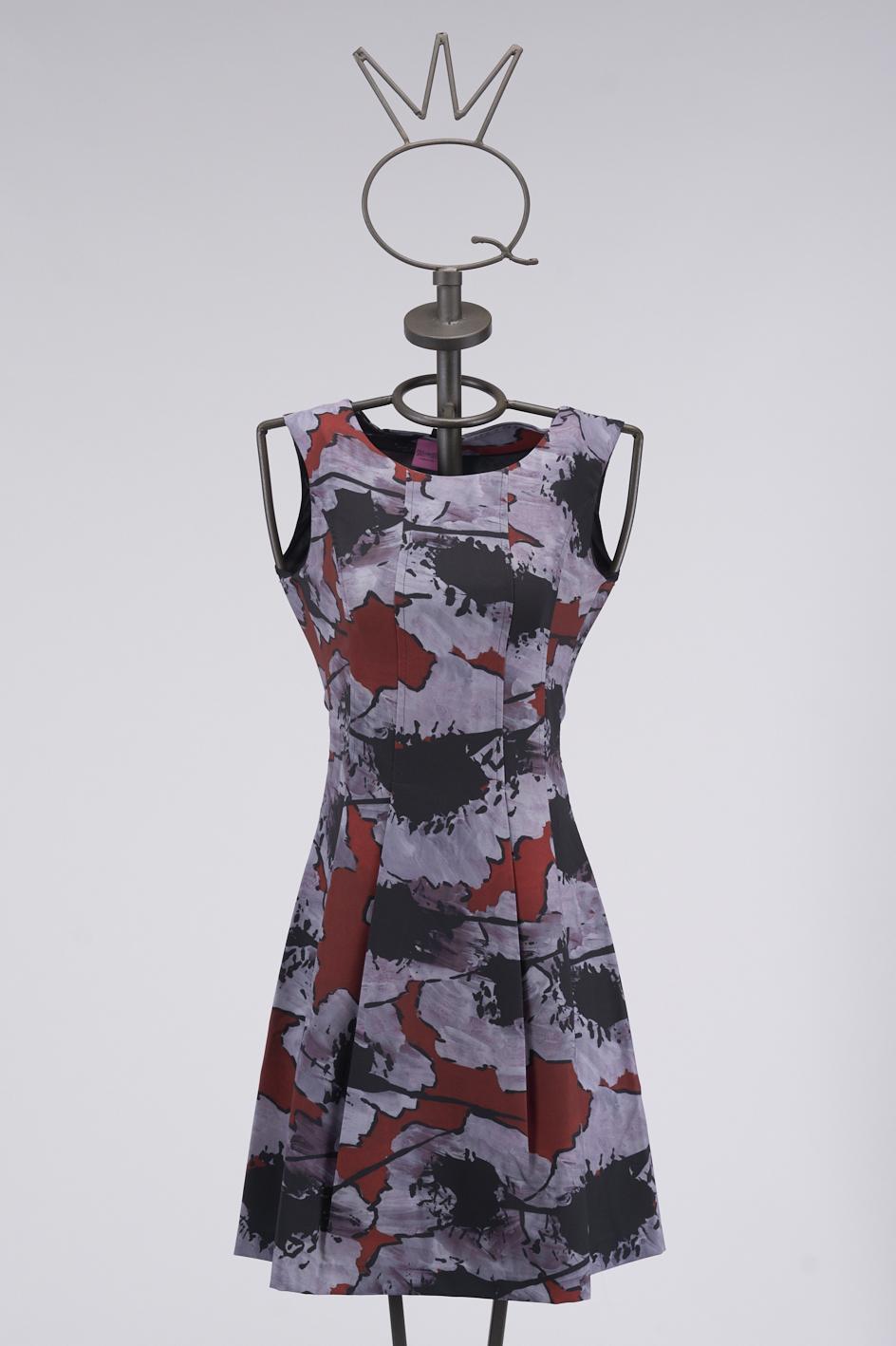 Save The Queen vestito corto in crepe elasticizzato e stampato