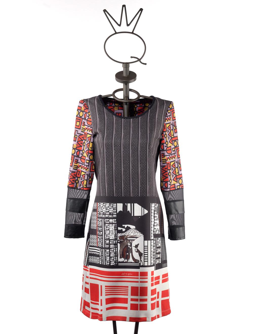 Save The Queen Vestito Corto In Tessuto Elasticizzato