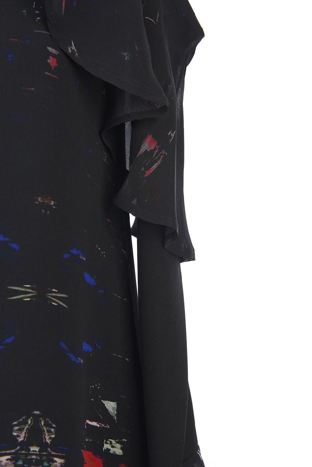 Save The Queen Vestito Corto In Voile Di Viscosa Stampato