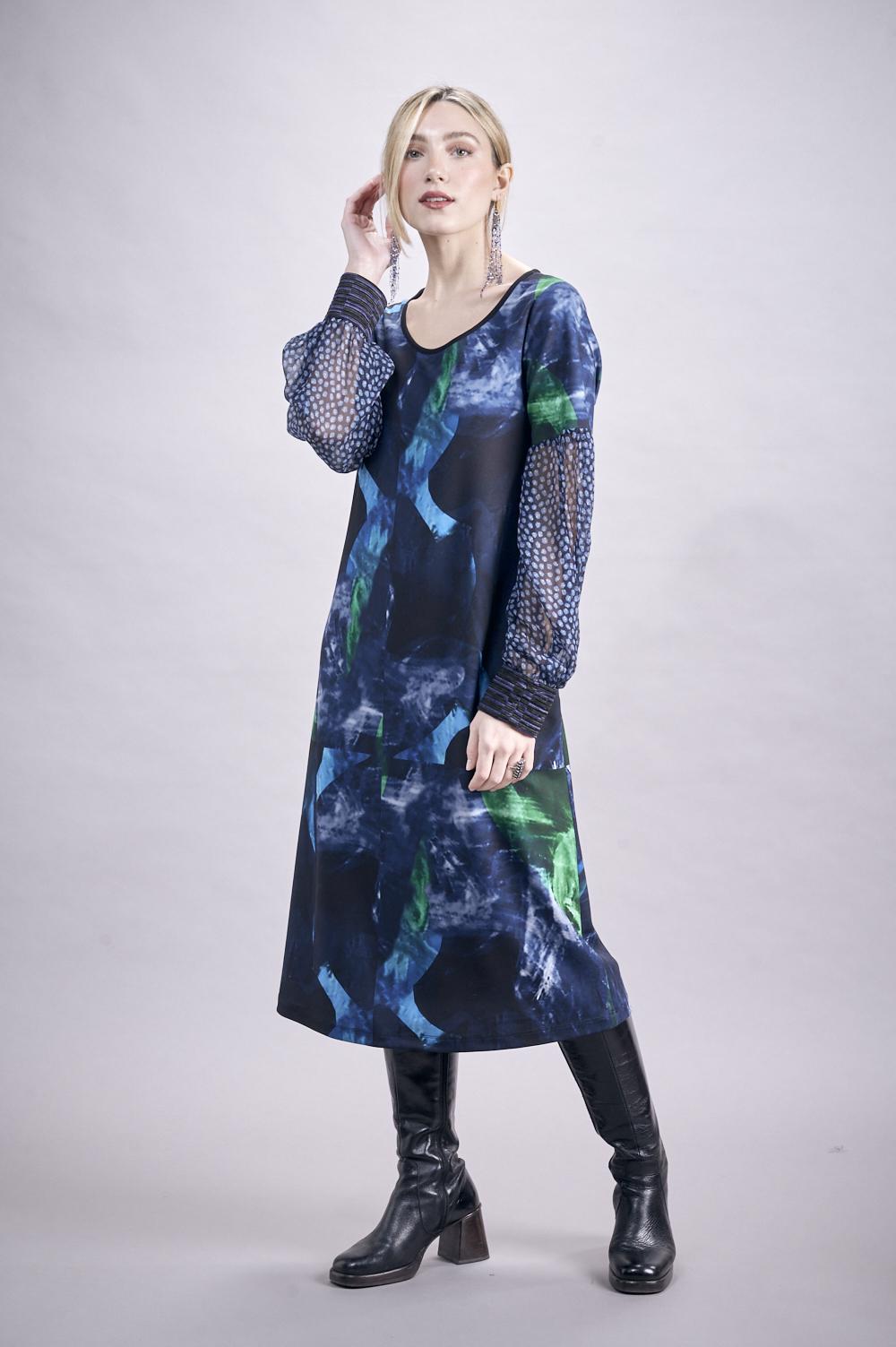 Save The Queen Vestito Longuette Con Stampa “astrale”