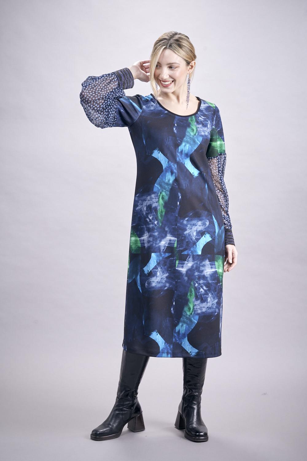 Save The Queen Vestito Longuette Con Stampa “astrale”