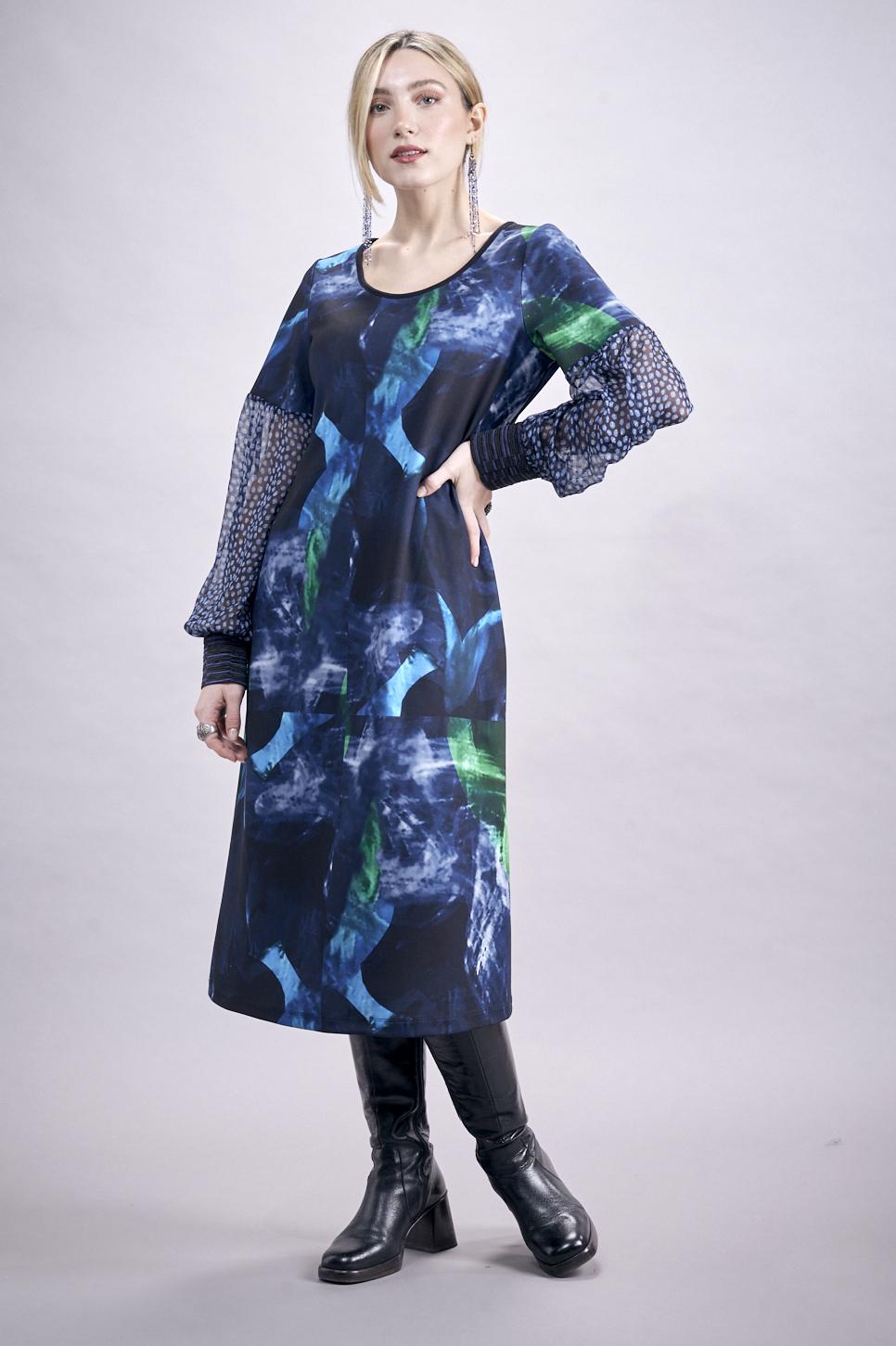 Save The Queen Vestito longuette con stampa “astrale”