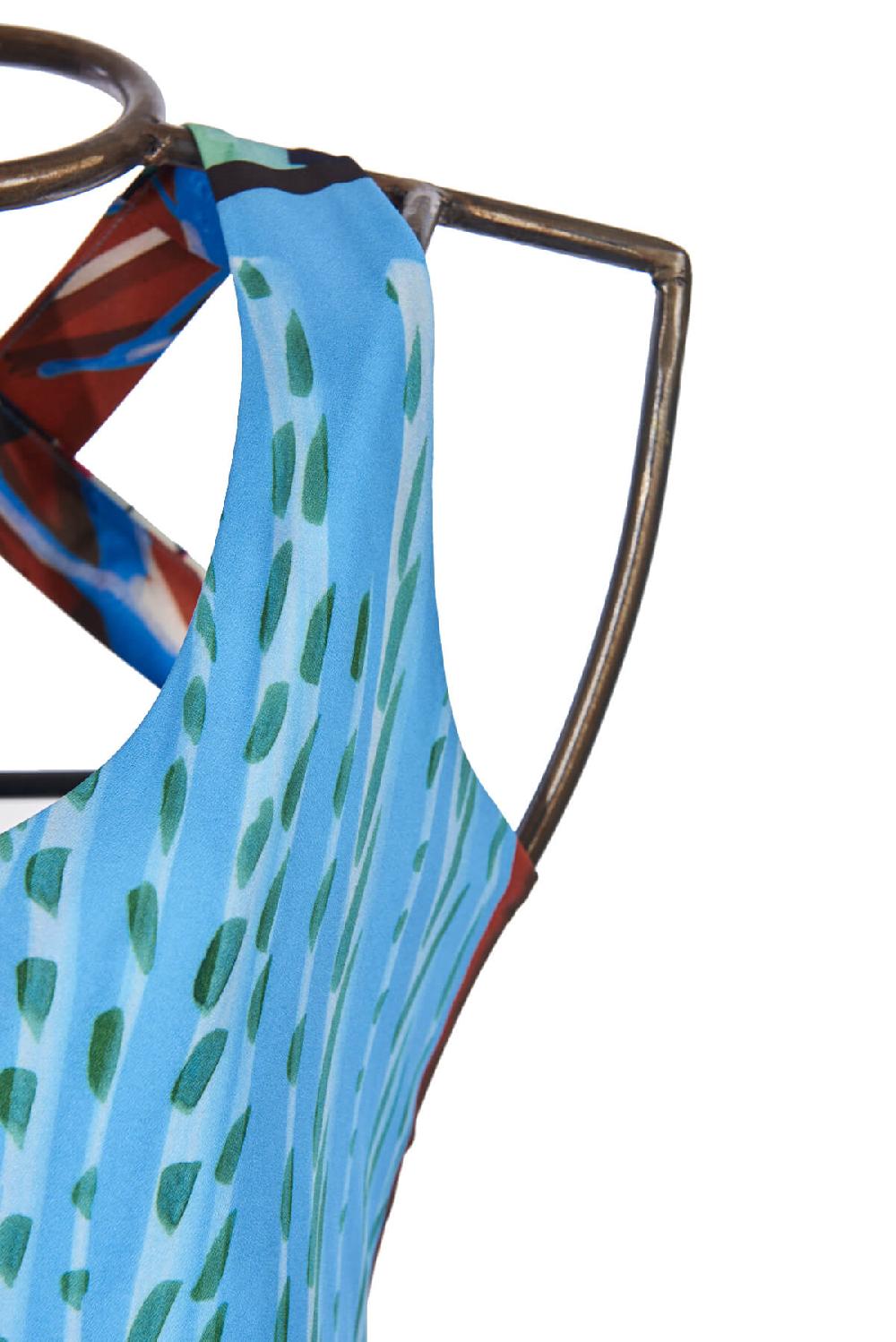 Save The Queen Vestito Lungo Con Stampa Dedicata Alla Conquista Del West