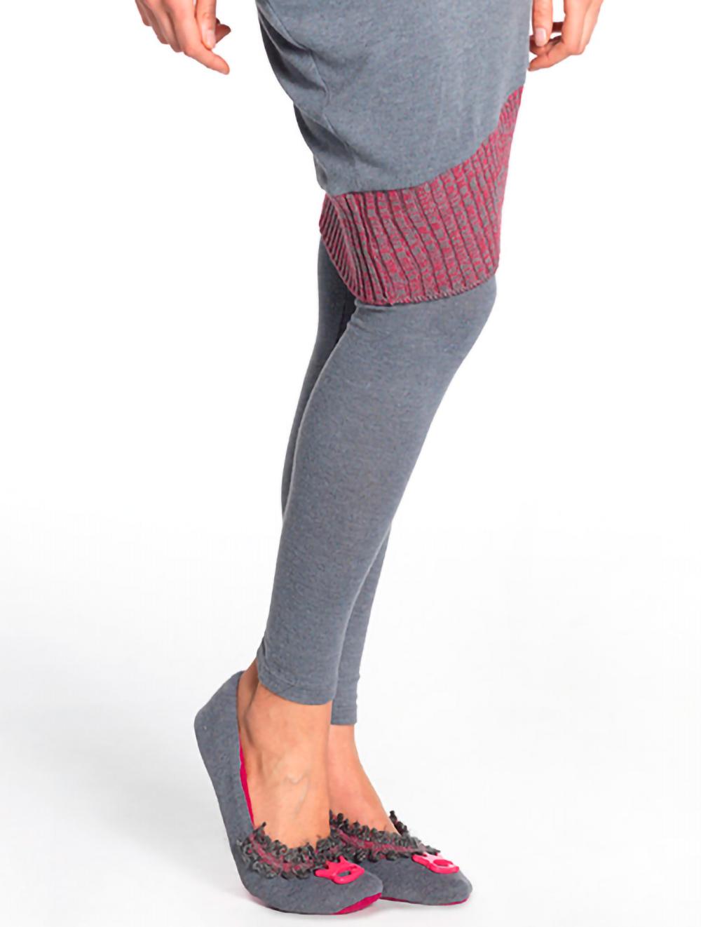 Save The Queen Vestito Lungo Grigio Con Ricamo + Leggins