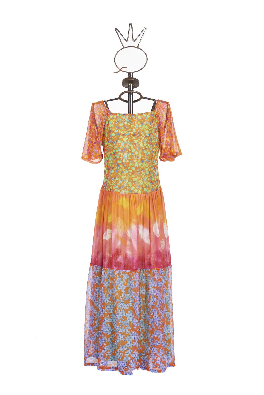 Save The Queen Vestito Lungo In Tulle Con Varie Fantasie