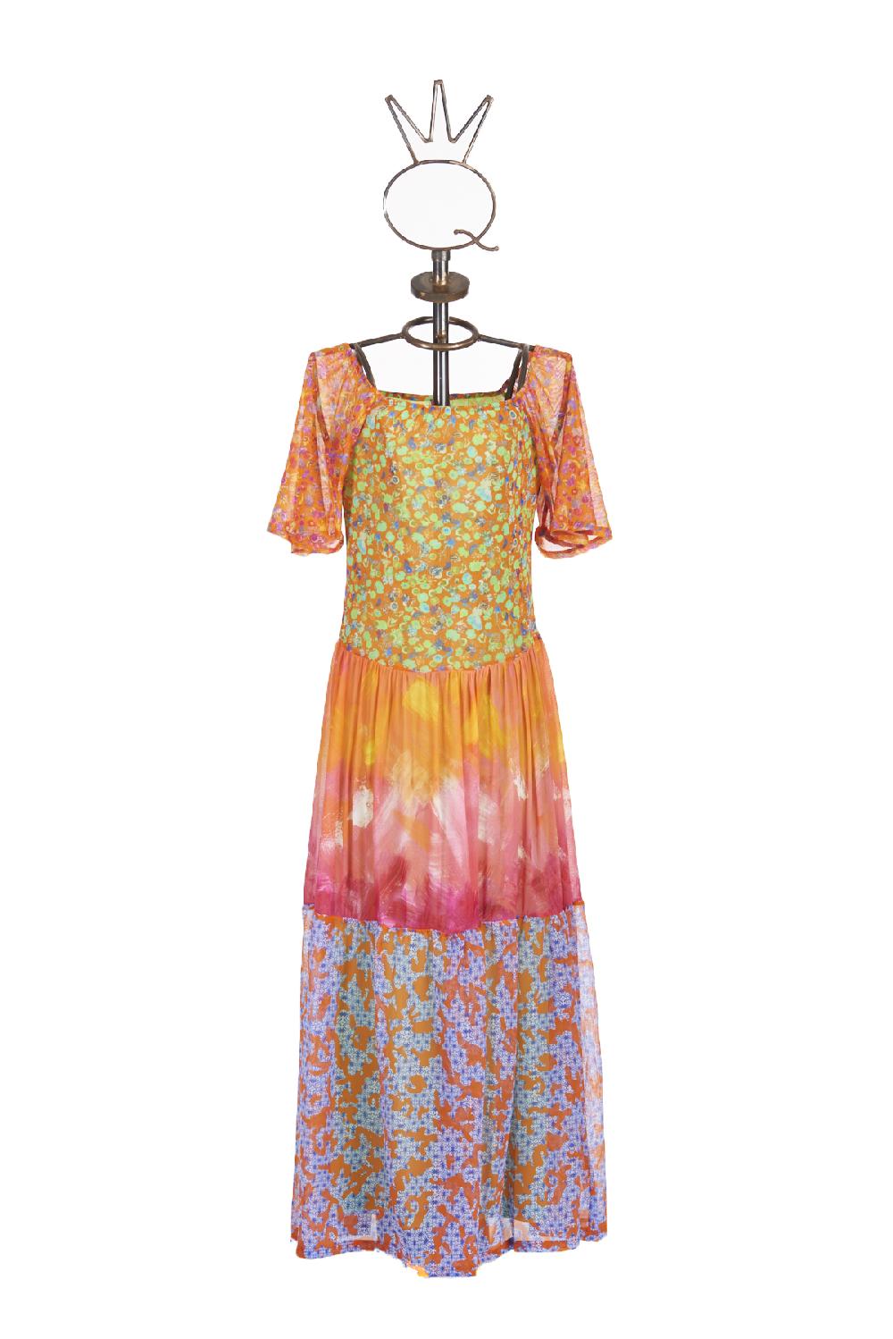 Save The Queen vestito lungo in tulle con varie fantasie