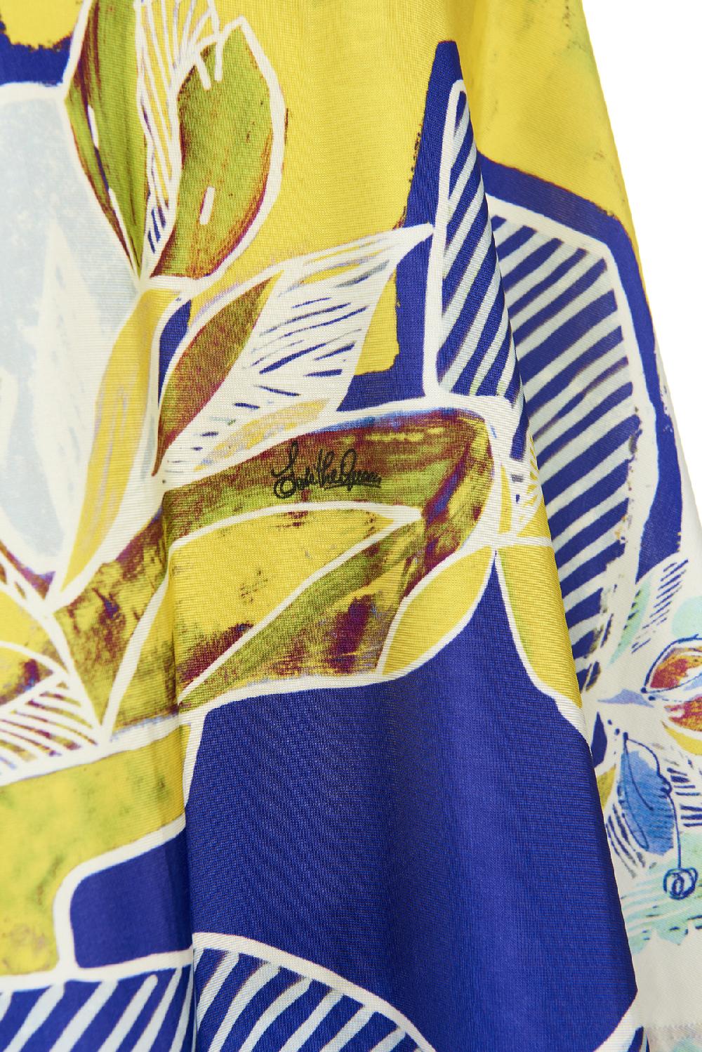 Save The Queen Vestito Midi In Jersey Di Viscosa Stampato