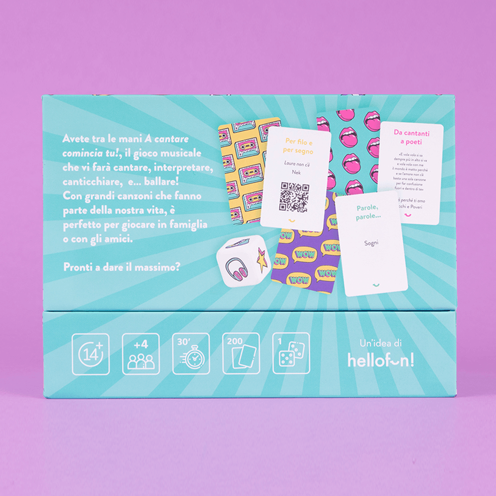 Sbam Design A Cantare Comincia Tu – Gioco Di Carte 14+