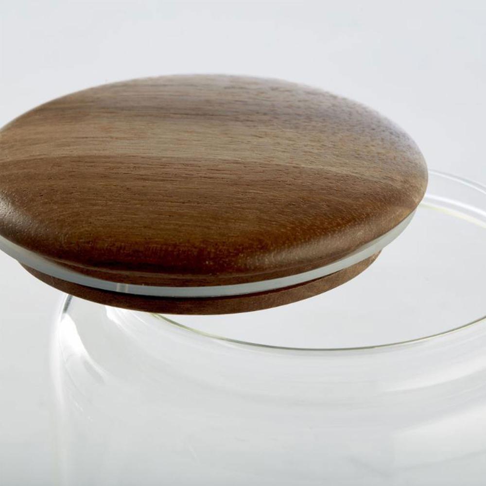 Sbam Design Barattolo In Vetro Con Tappo In Legno Di Acacia