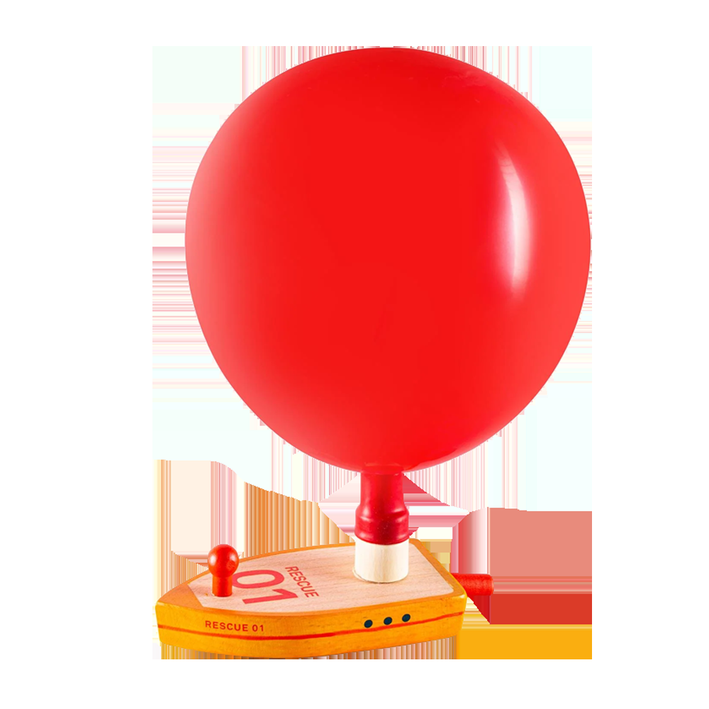 Sbam Design Barchetta in legno con palloncino – Rescue01