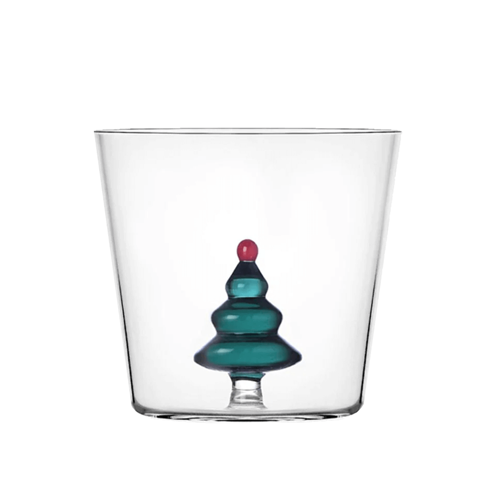 Sbam Design Bicchiere Di Vetro – Alberi Di Natale Colorati