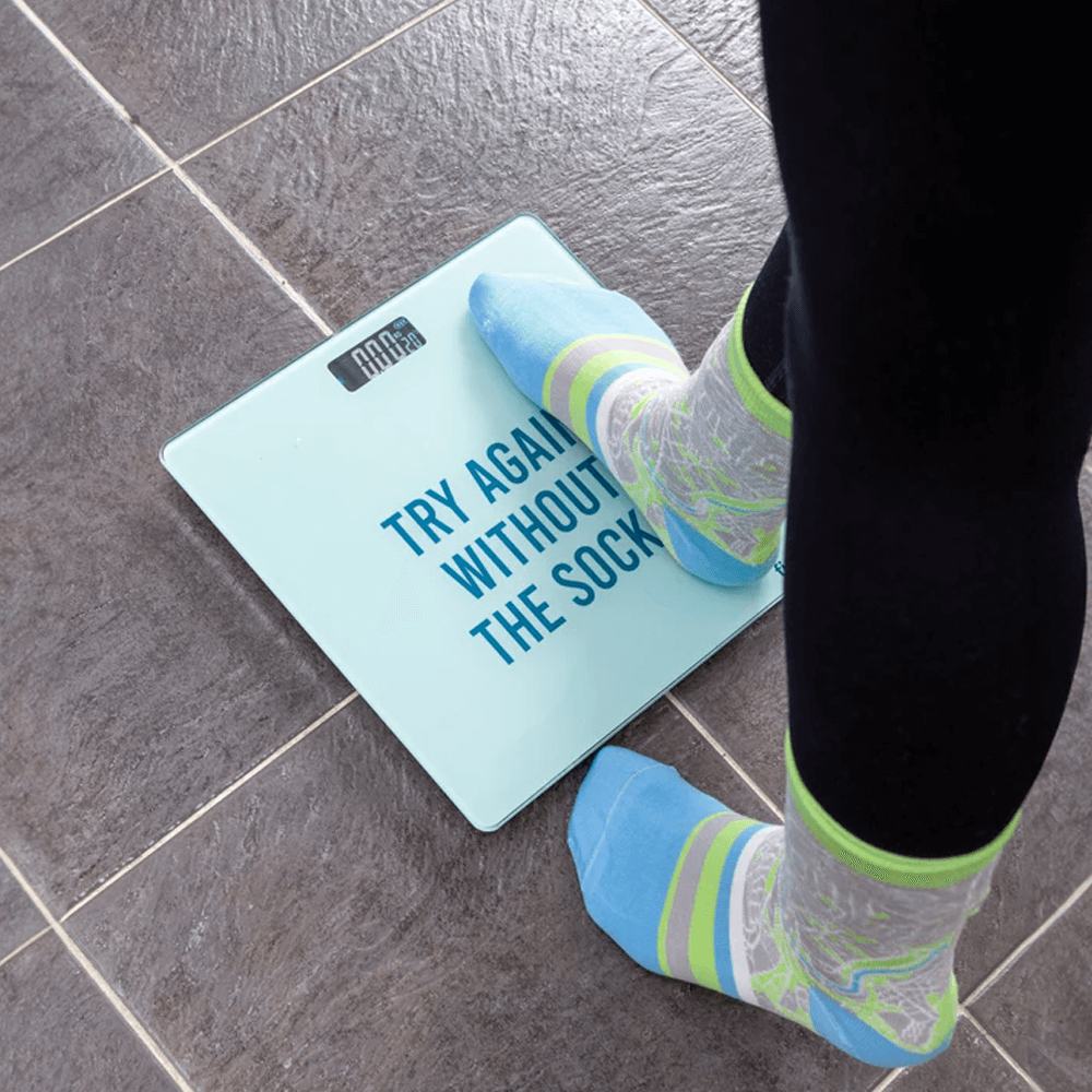 Sbam Design Bilancia Digitale Pesapersone “Try Again Without The Socks”