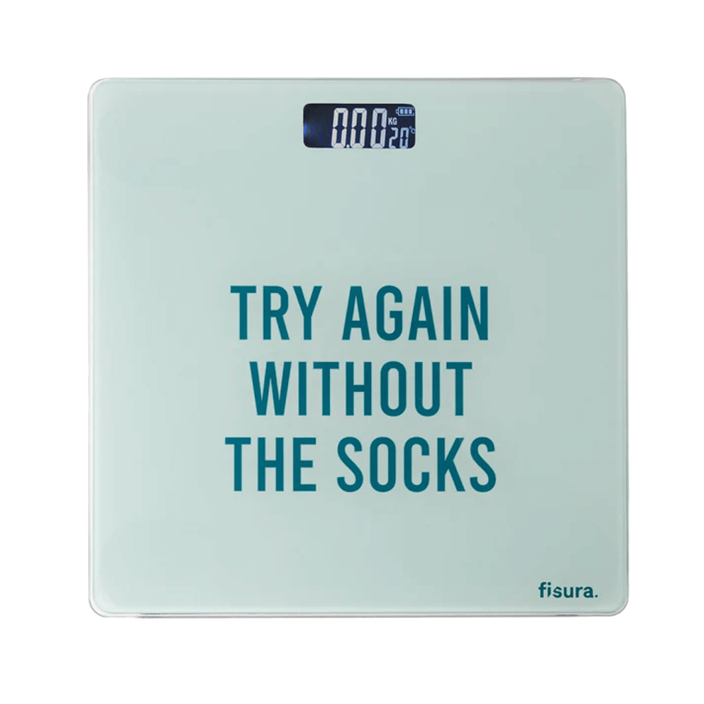 Sbam Design Bilancia digitale pesapersone “Try again without the socks”