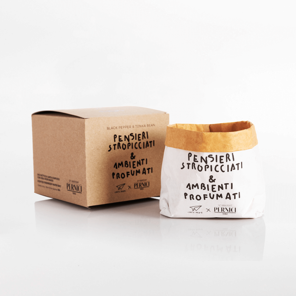 Sbam Design Candela “Pensieri Stropicciati” – Black Pepper & Tonka Bean