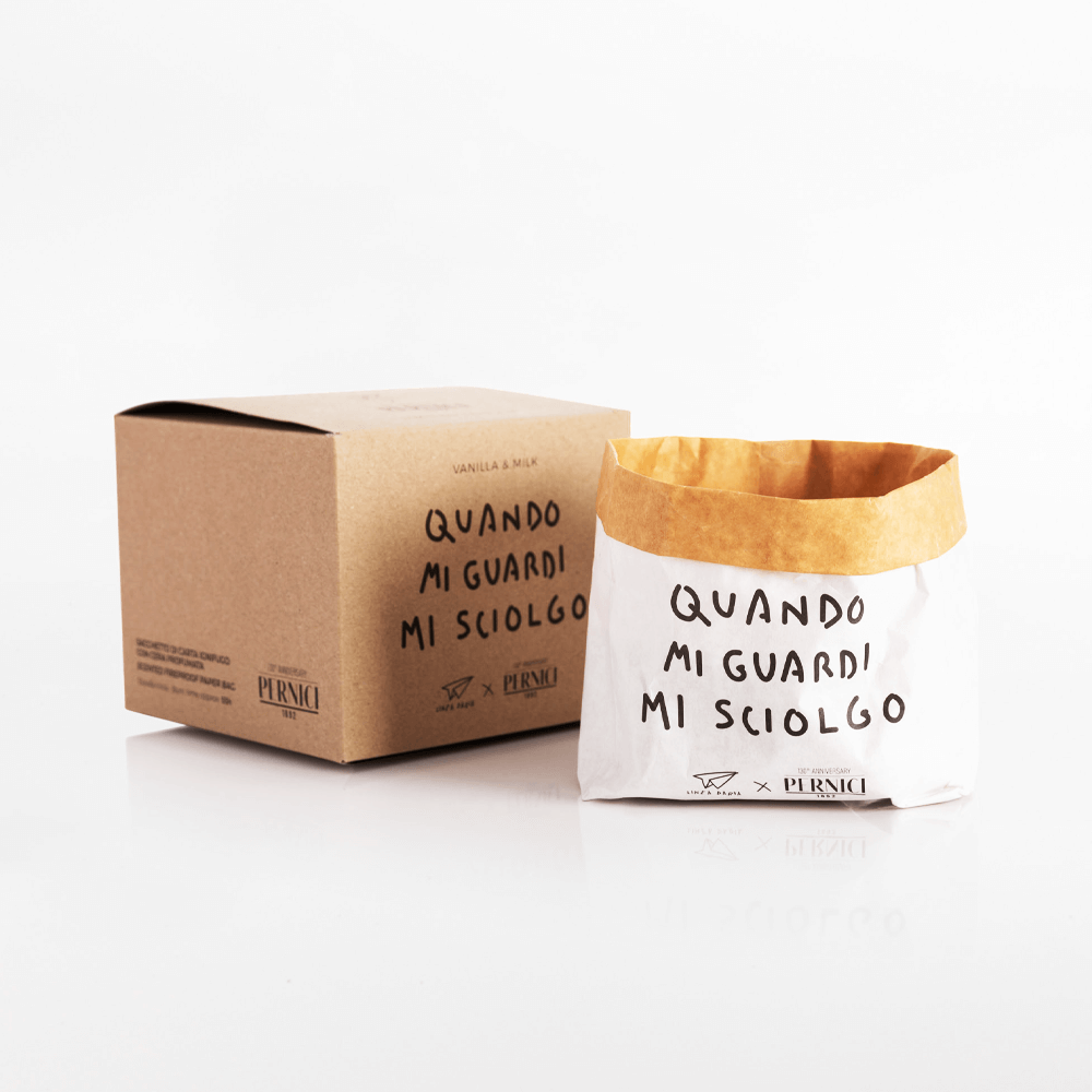 Sbam Design Candela “Pensieri Stropicciati” – Vanilla & Milk