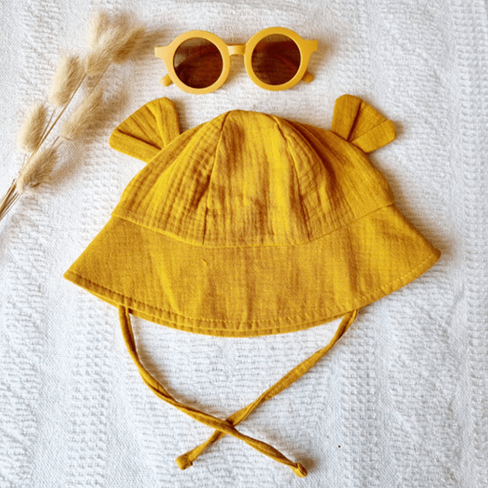 Sbam Design Cappellino Alla Pescatora Per Bebè – Giallo Ocra
