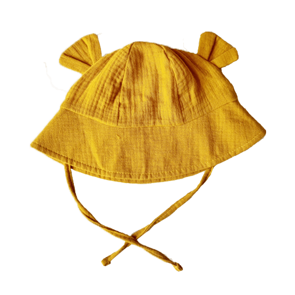 Sbam Design Cappellino alla pescatora per bebè – giallo ocra