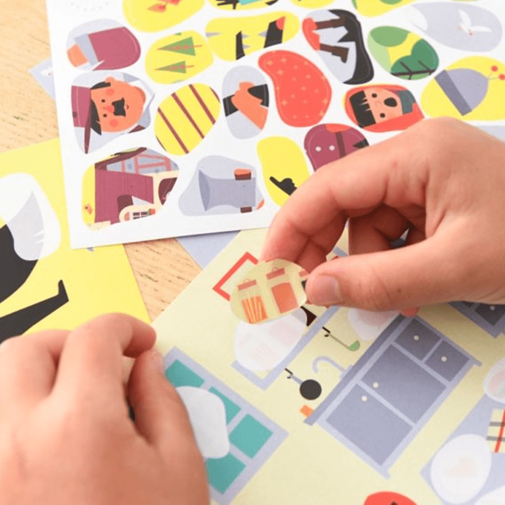 Sbam Design Cards Con Stickers – Riccioli D’ Oro E I Tre Orsi