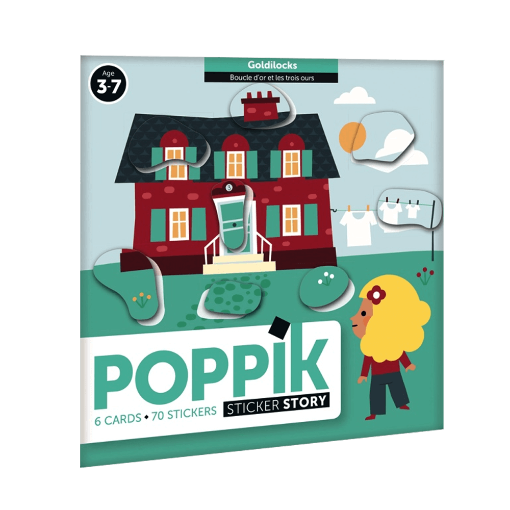 Sbam Design Cards con stickers – riccioli d’ oro e i tre orsi