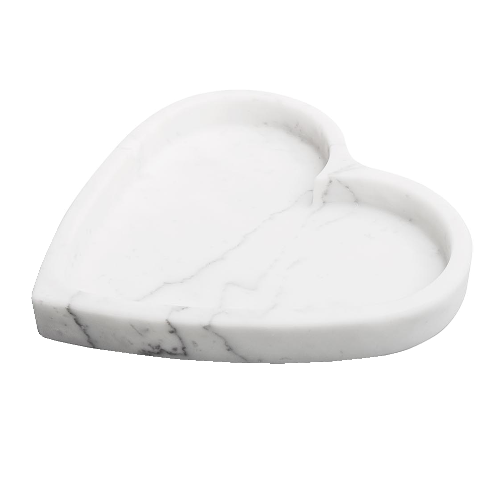 Sbam Design Contenitore A Cuore In Marmo Bianco Di Carrara