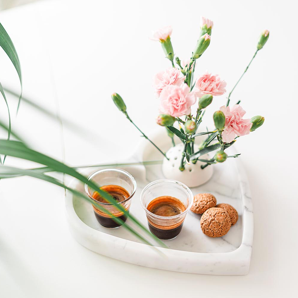 Sbam Design Contenitore A Cuore In Marmo Bianco Di Carrara