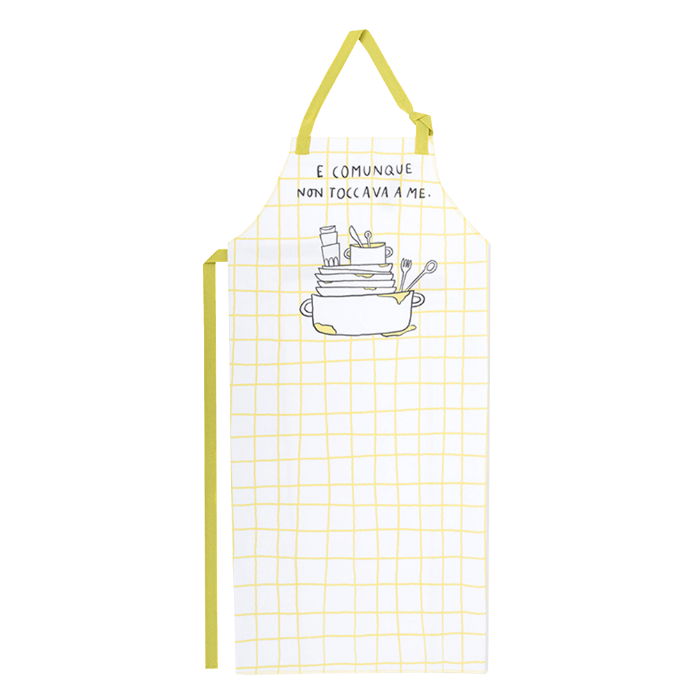 Sbam Design Grembiule in cotone “E comunque non toccava a me”