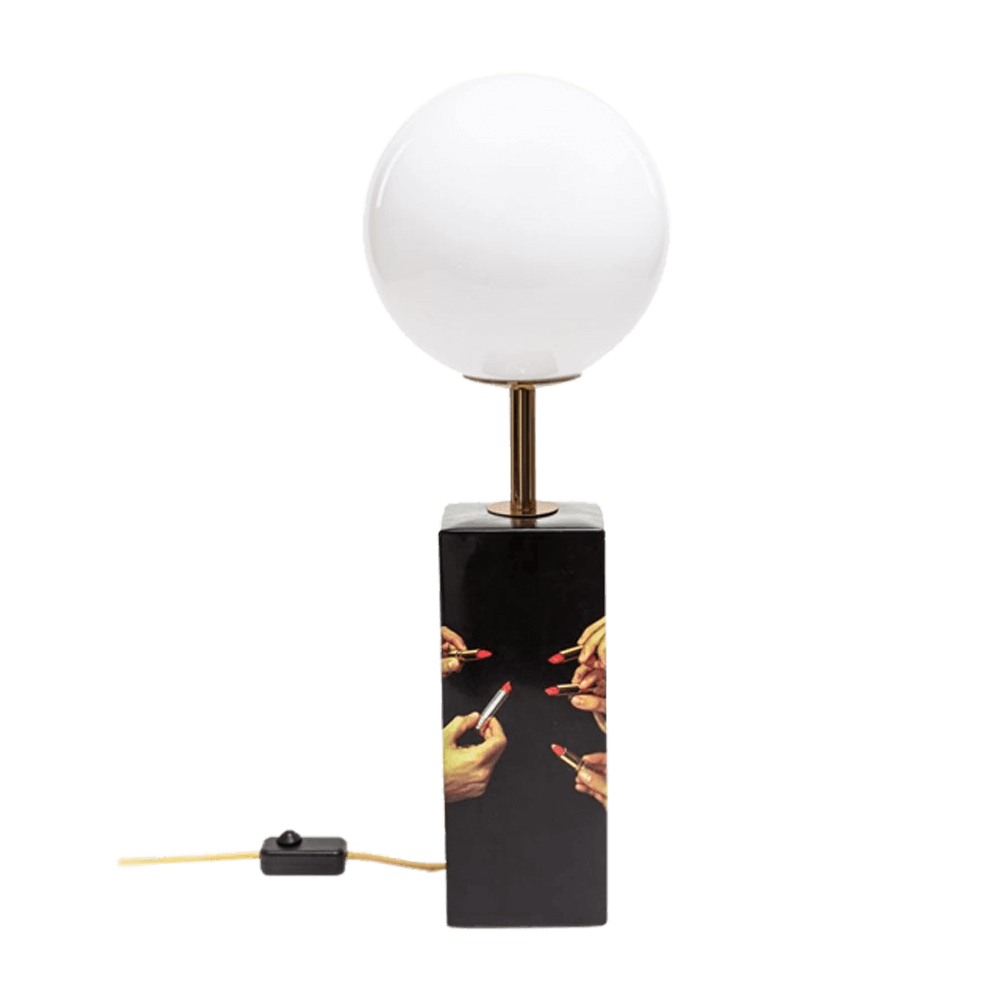 Sbam Design Lampada da tavolo Toiletpaper – Lipsticks Black
