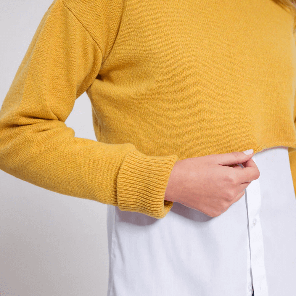 Sbam Design Maglioncino Corto In Cashmere Rigenerato – Gilda