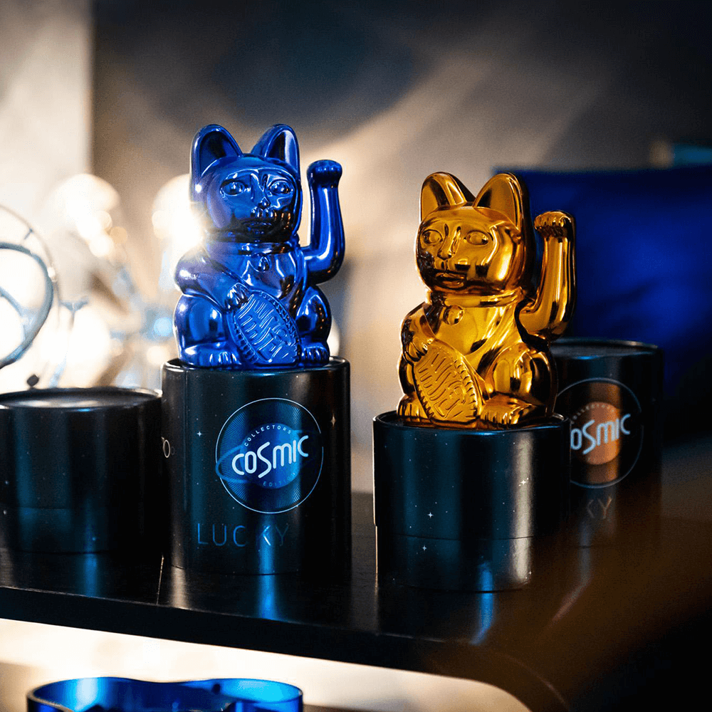 Sbam Design Maneki Neko – Gatto Della Fortuna – Cromato
