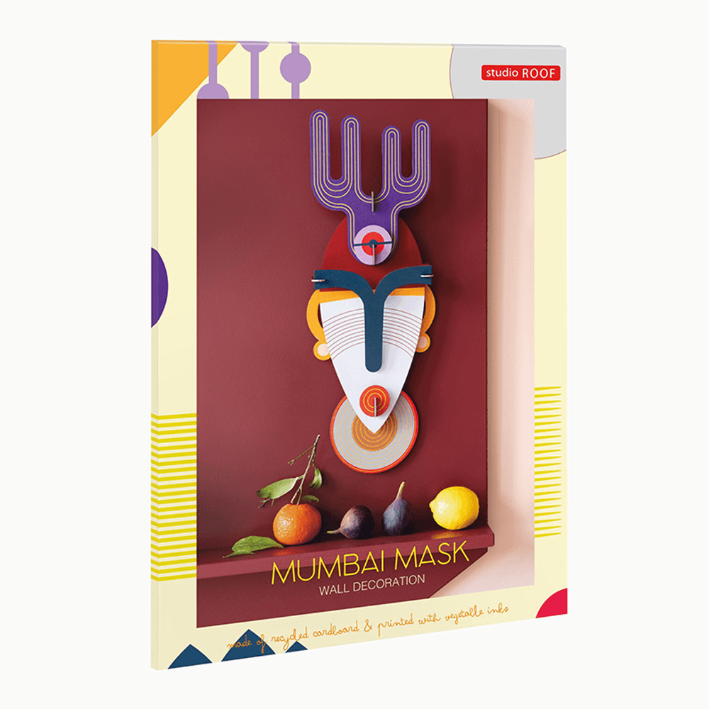 Sbam Design Mumbai Mask – Maschera Da Montare In Cartone