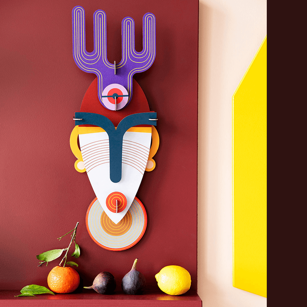 Sbam Design Mumbai Mask – Maschera Da Montare In Cartone