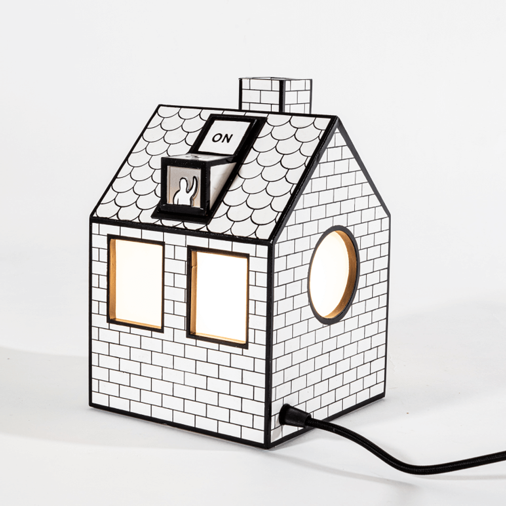 Sbam Design On Off Lamp – Lampada Da Tavolo In Carta Riciclata