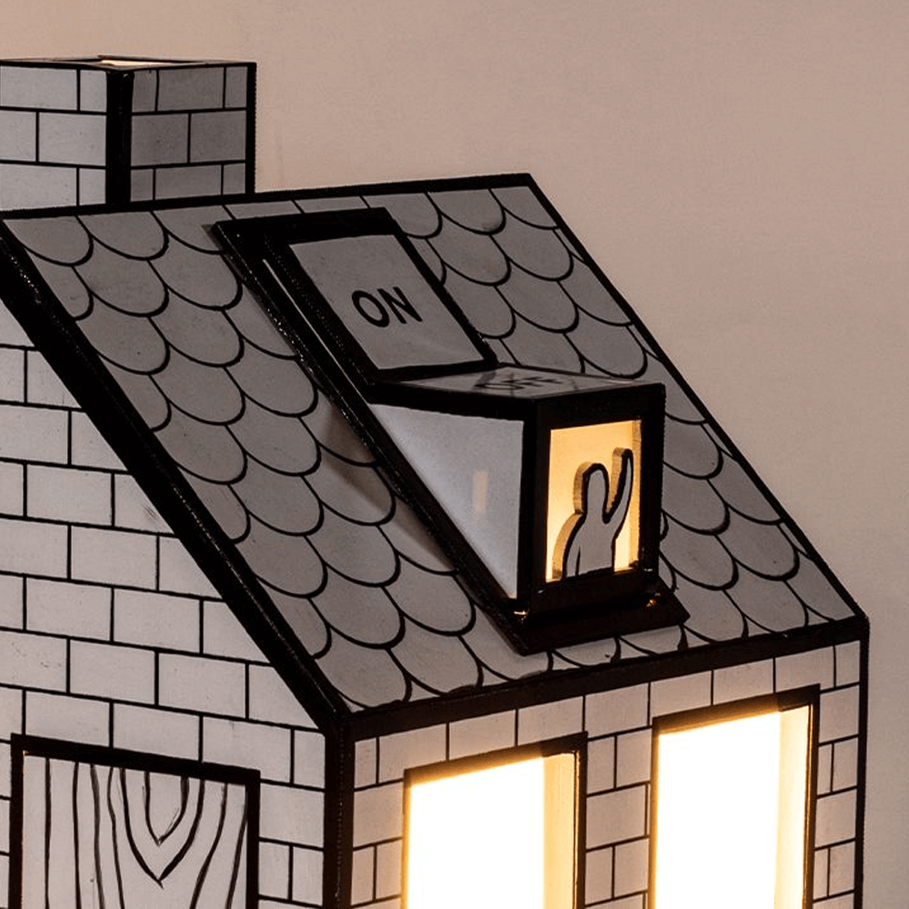 Sbam Design On Off Lamp – Lampada Da Tavolo In Carta Riciclata