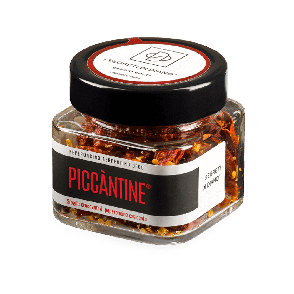 Sbam Design Piccàntine – Sfoglie croccanti di peperoncino serpentino piccante